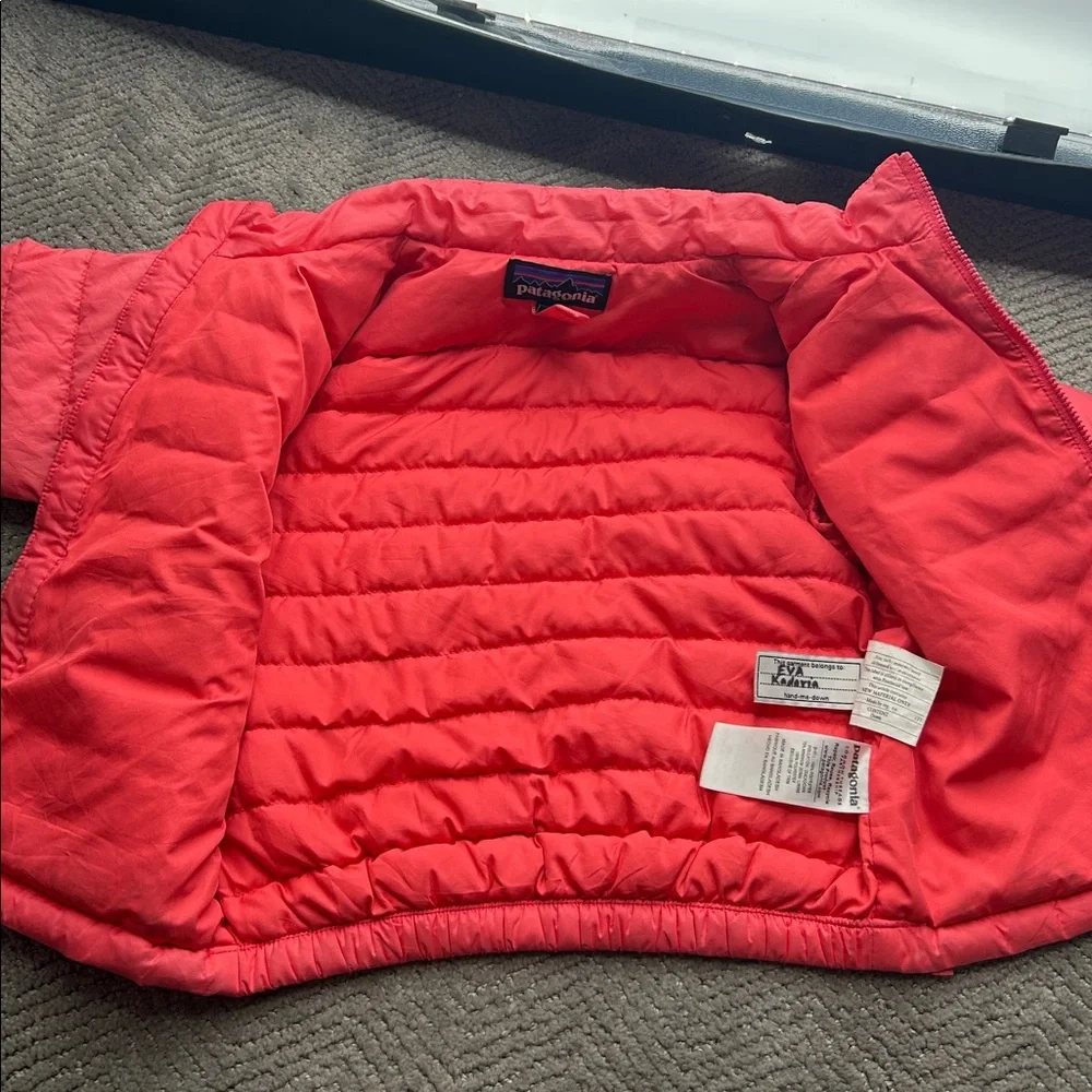 Patagonia Baby Pink Down Sweater Coat Puffer Jacket 3T - Picture 10 of 11